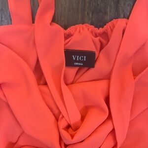 Vici Coral Orange Tank Top